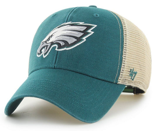 Philadelphia Eagles Pacific Green '47 Brand Mens MVP Flagship Wash Hat - Pro Jersey Sports