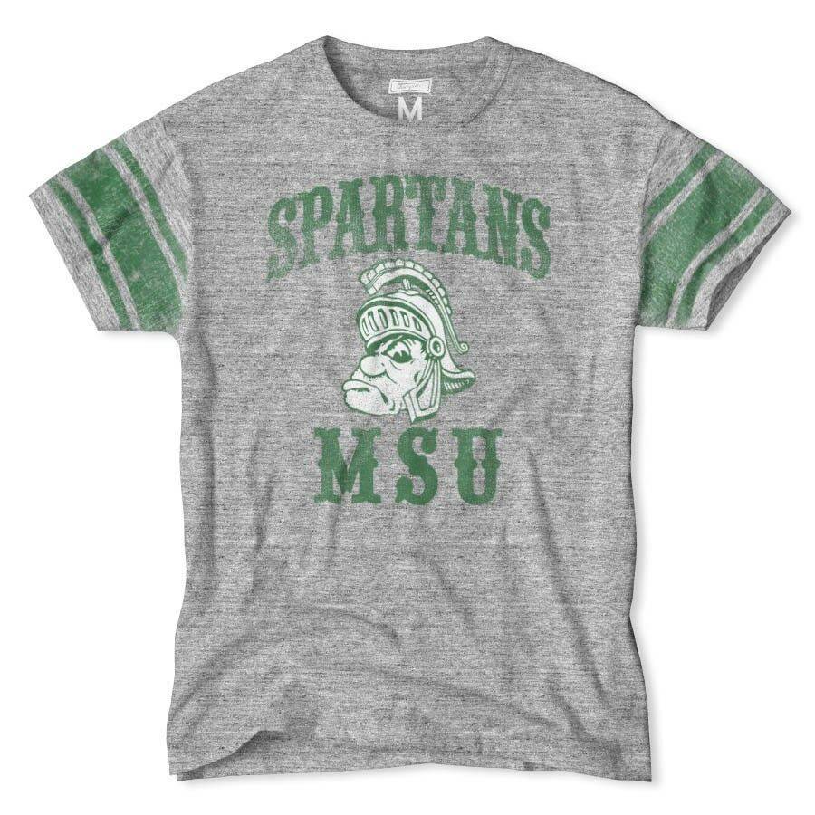 Men's Michigan State Spartans Homecoming Tri-Blend Tee By Tailgate Clothing Co. - Pro Jersey Sports