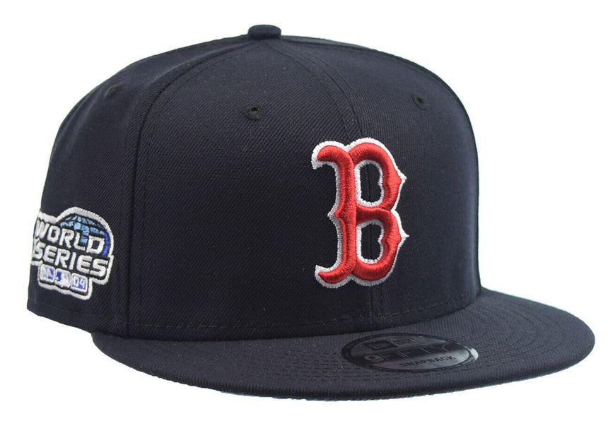 New Era Boston Red Sox Navy 2004 World Series 9FIFTY Snapback Adjustable Hat - Pro Jersey Sports