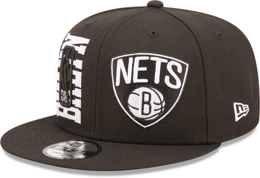 Brooklyn Nets New Era Black 2022 NBA Draft 9FIFTY Snapback Hat - Pro Jersey Sports
