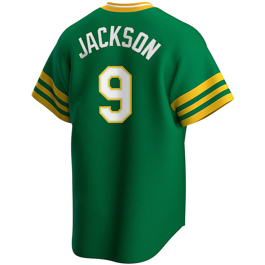 Reggie Jackson Oakland Athletics Nike Cooperstown Collection Player Jersey - Green - Pro Jersey Sports