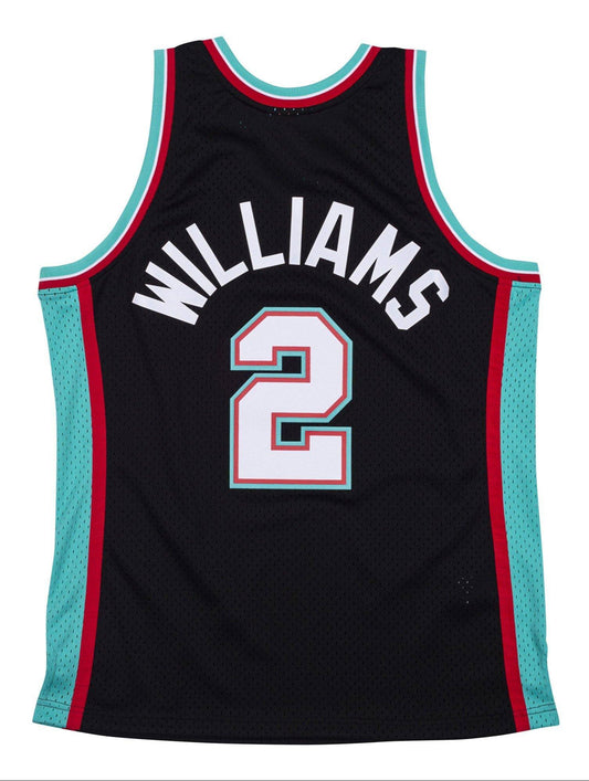 Men's Memphis Grizzlies Jason Williams Mitchell & Ness Black 2001-02 Hardwood Classics Swingman Jersey - Pro Jersey Sports