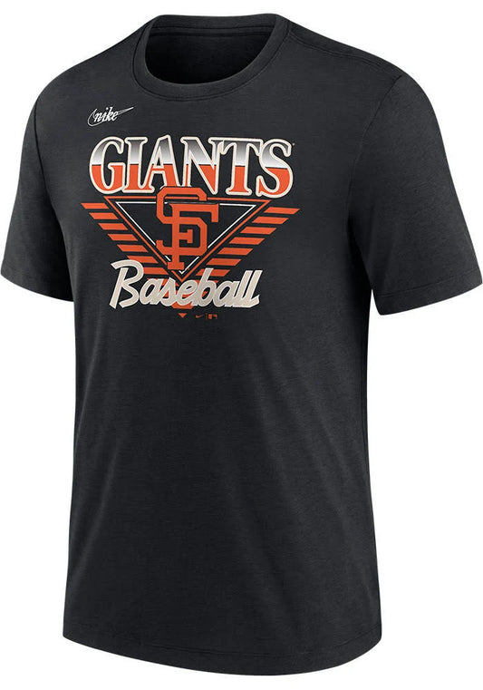 Men's San Francisco Giants Cooperstown Rewind Black T-Shirt