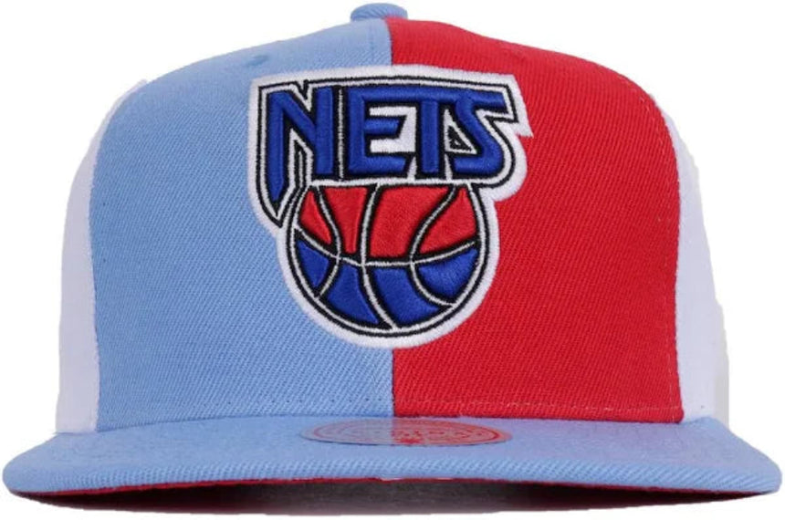 Men's New Jersey Nets Mitchell & Ness NBA Pinwheel Snapback Hat - Pro Jersey Sports