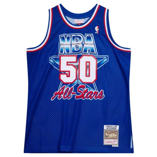 Men's David Robinson Western Conference All-Star San Antonio Spurs Mitchell & Ness Hardwood Classics Blue 1992 Swingman Jersey - Pro Jersey Sports