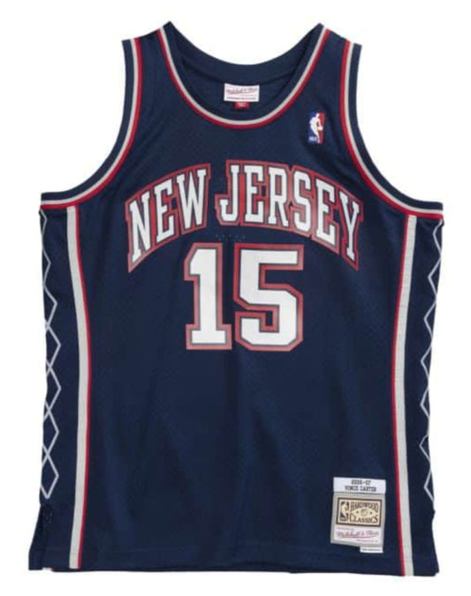 Men's Vince Carter New Jersey Nets Navy 2006-07 Swingman Replica Jersey - Pro Jersey Sports