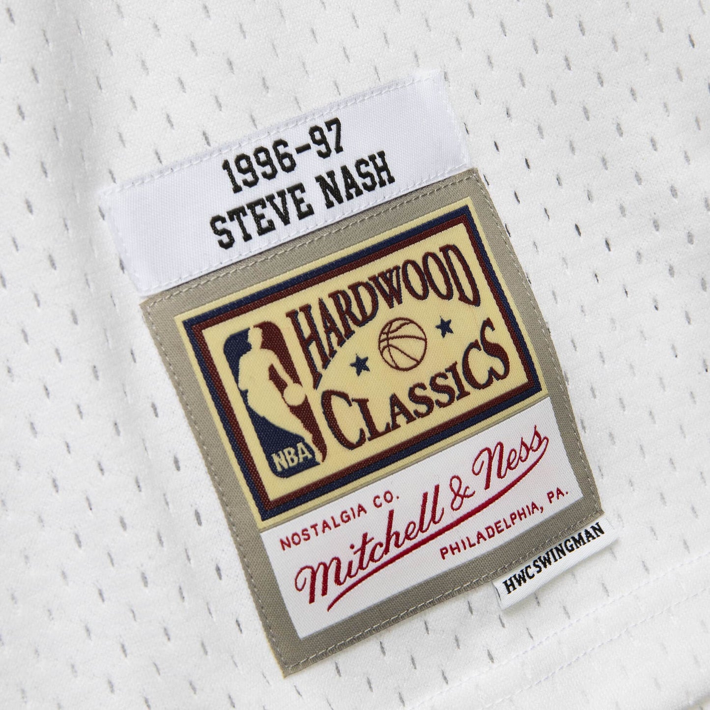 Men's Phoenix Suns Steve Nash Mitchell & Ness White 1996-97 Hardwood Classics Swingman Jersey - Pro Jersey Sports