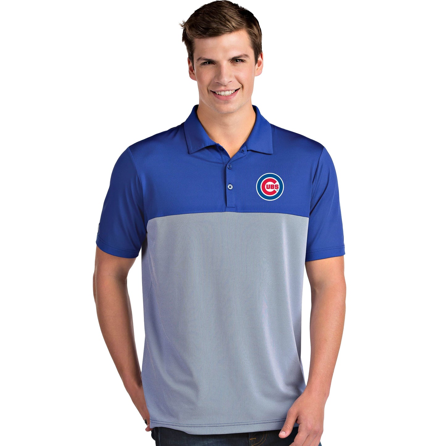 Men's Chicago Cubs Antigua Blue Venture Dry Polo - Pro Jersey Sports