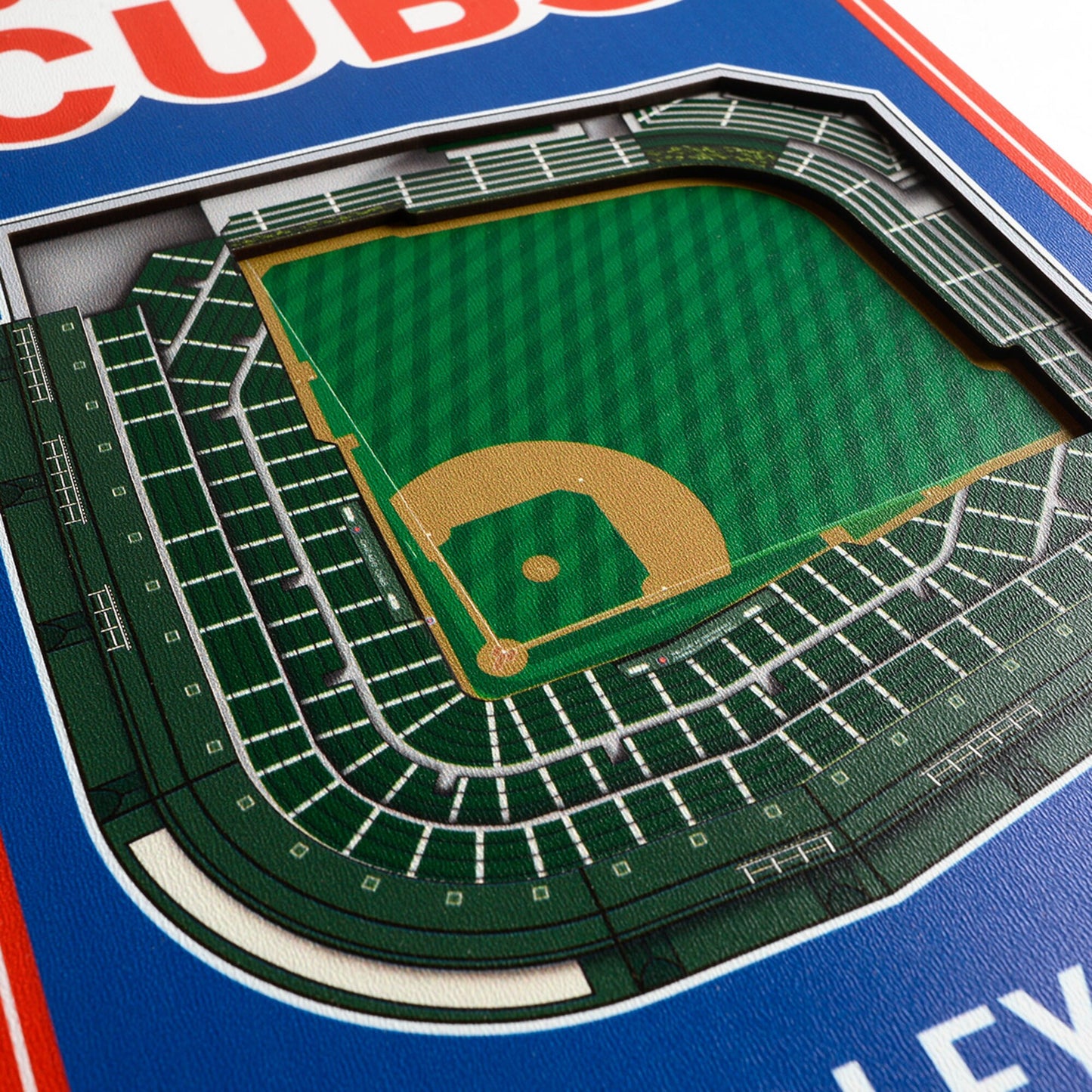 Chicago Cubs 8'' x 32'' 3D StadiumView Banner