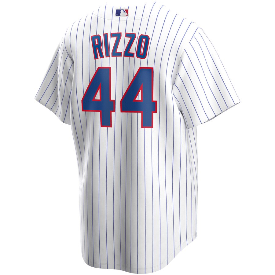 NIKE Men's Anthony Rizzo Chicago Cubs Premium Twill White Home Replica Jersey