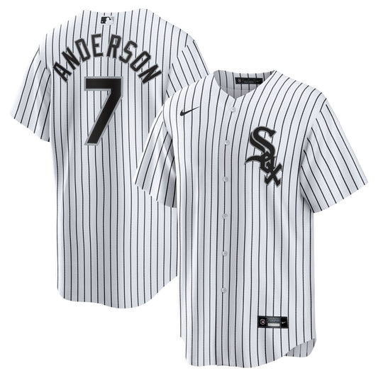 Men's Chicago White Sox Tim Anderson Nike Home White Replica Player Name Jersey
