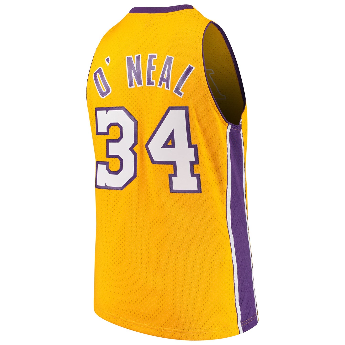 Men’s Shaquille O’Neal Los Angeles Lakers 1999-00 Gold Swingman Replica Jersey By Mitchell & Ness