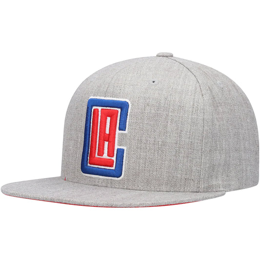 Los Angeles Clippers Gray Heathered 2.0 Mitchell & Ness Snapback Hat