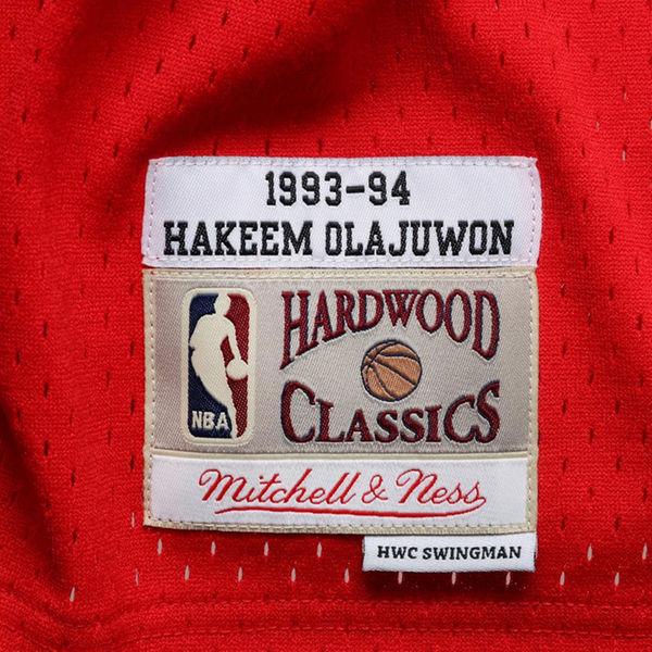 Men's Houston Rockets Hakeem Olajuwon Mitchell & Ness Red 1993-94 Hardwood Classics Swingman Jersey