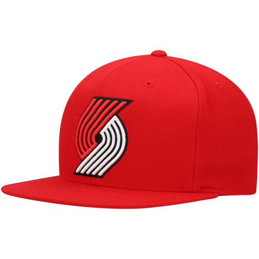Portland Trail Blazers Ground 2.0 Red Mitchell & Ness Snapback Hat