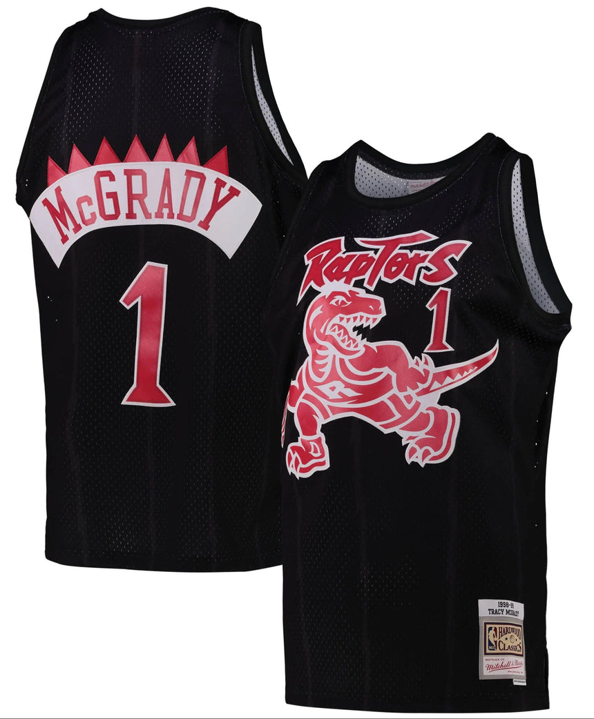 Men's Toronto Raptors Tracy McGrady Black Team Color Swingman Jersey by Mitchell & Ness - Pro Jersey Sports