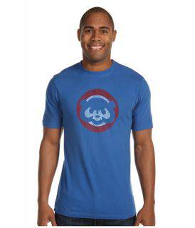 Men's Chicago Cubs Distressed 1984 Logo Vintage Brass Tacks Tee By Red Jacket - Pro Jersey Sports