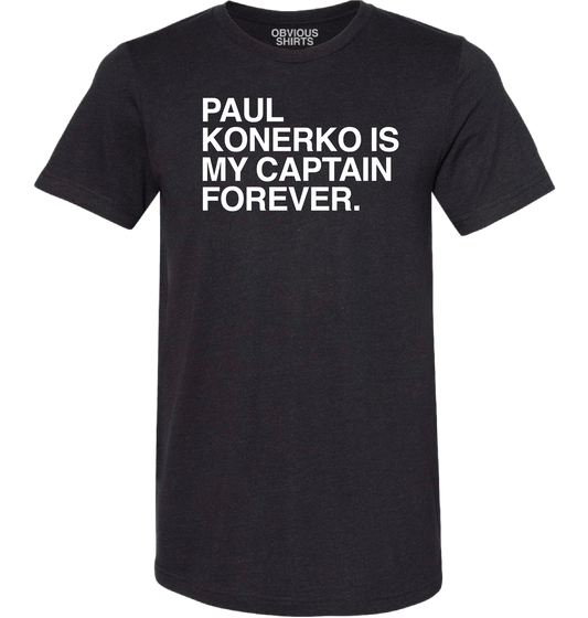 Men's Obvious Shirts Chicago White Sox "Paul Konerko Is My Captain Forever." Tee - Pro Jersey Sports