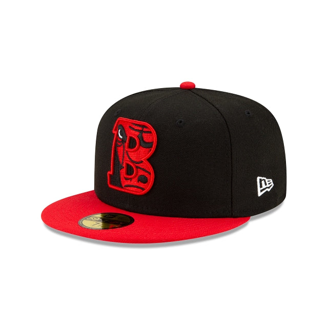 Men's Chicago Bulls NBA 2021 Draft New Era Black and Red 59FIFTY Fitted Hat - Pro Jersey Sports