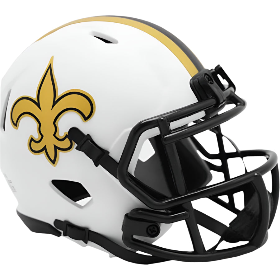 NFL New Orleans Saints Lunar Eclipse Alternate Riddell Mini Helmet - Pro Jersey Sports