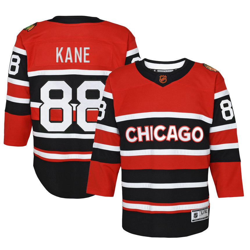 Youth Chicago Blackhawks Patrick Kane Red Reverse Retro Special Edition 2.0 Premier Player Jersey - Pro Jersey Sports