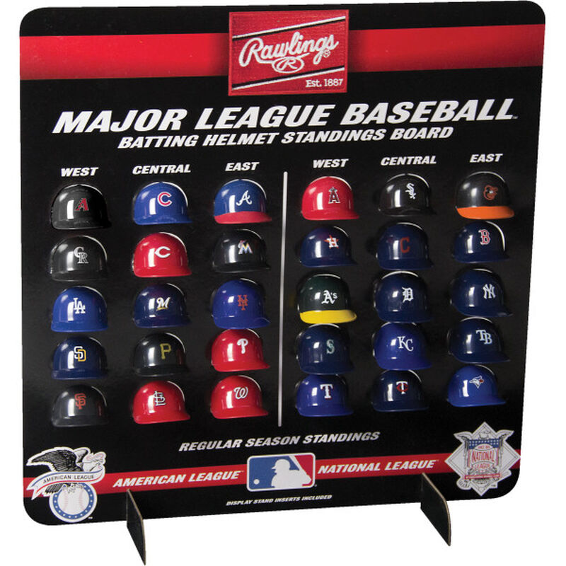 MLB Mini Helmet Standings Board