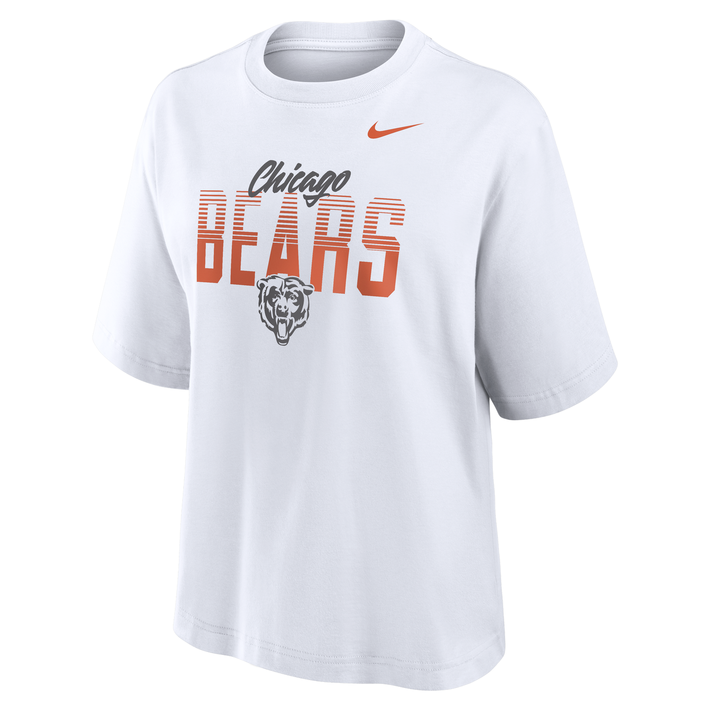 Women's Chicago Bears NIKE Halftime White Boxy T-Shirt