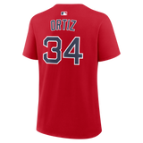 Men's David Ortiz Boston Red Sox Nike Red Name & Number T-Shirt - Pro Jersey Sports