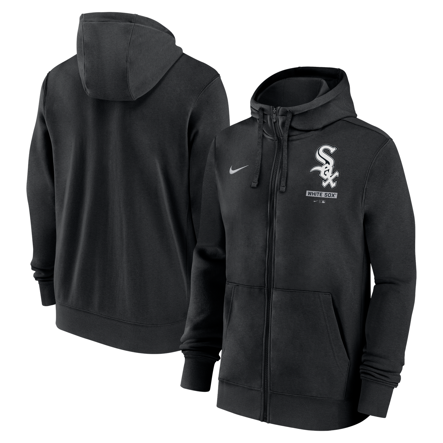 Men's Chicago White Sox Nike Mentor Full Zip Black Hoodie
