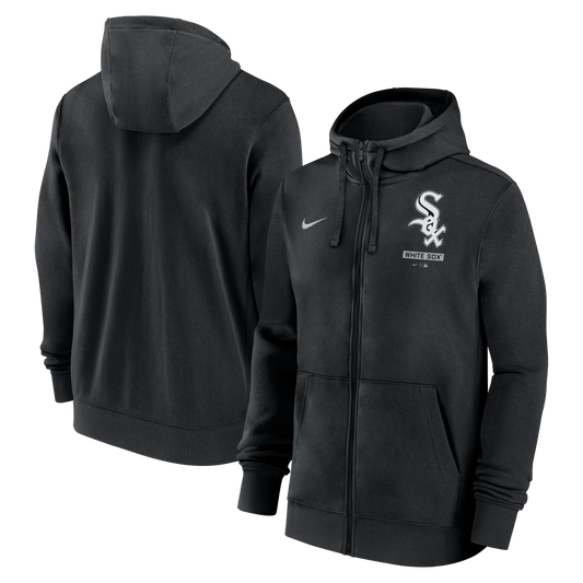 Men's Chicago White Sox Nike Mentor Full Zip Black Hoodie