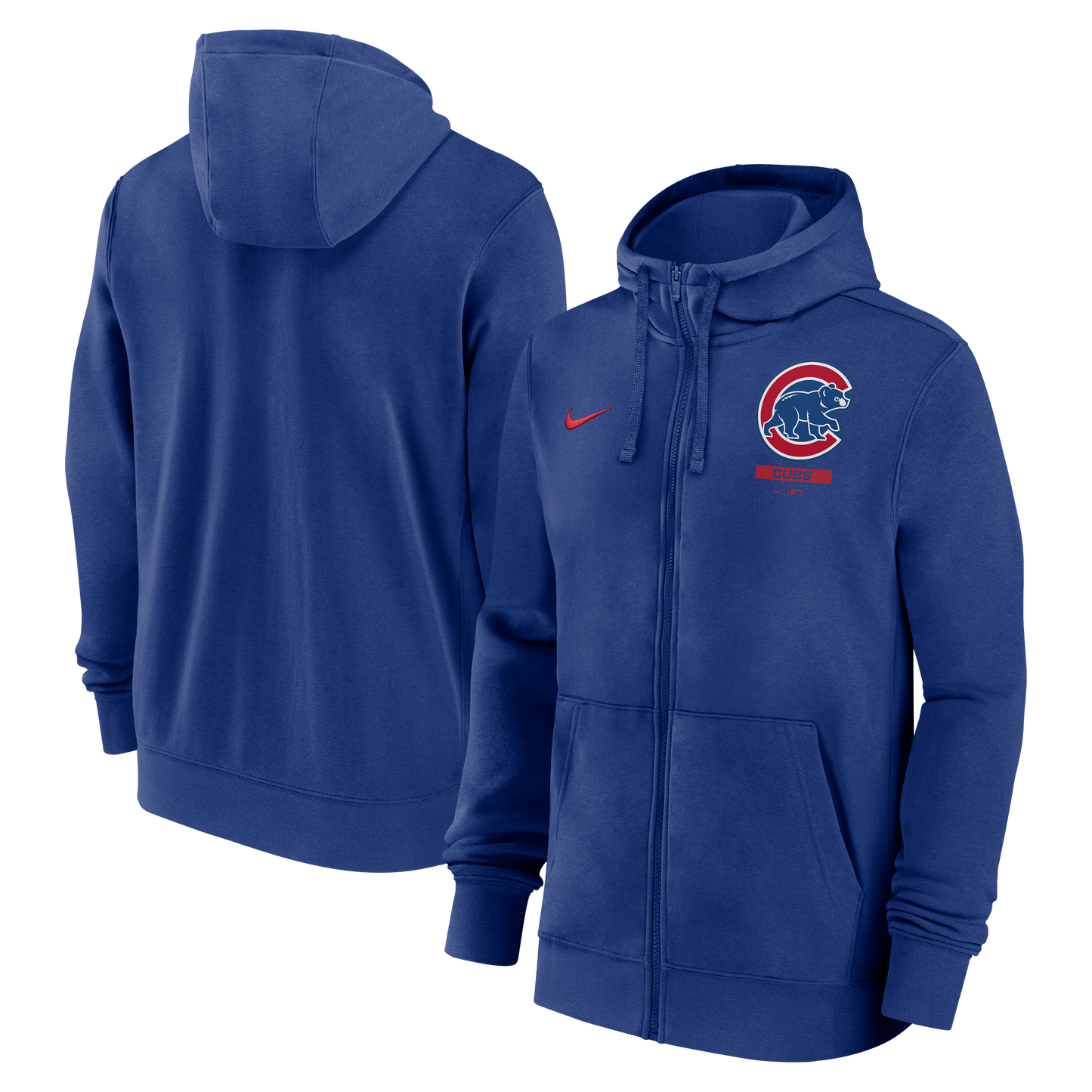 Men's Chicago Cubs Nike Mentor Full Zip Royal Hoodie