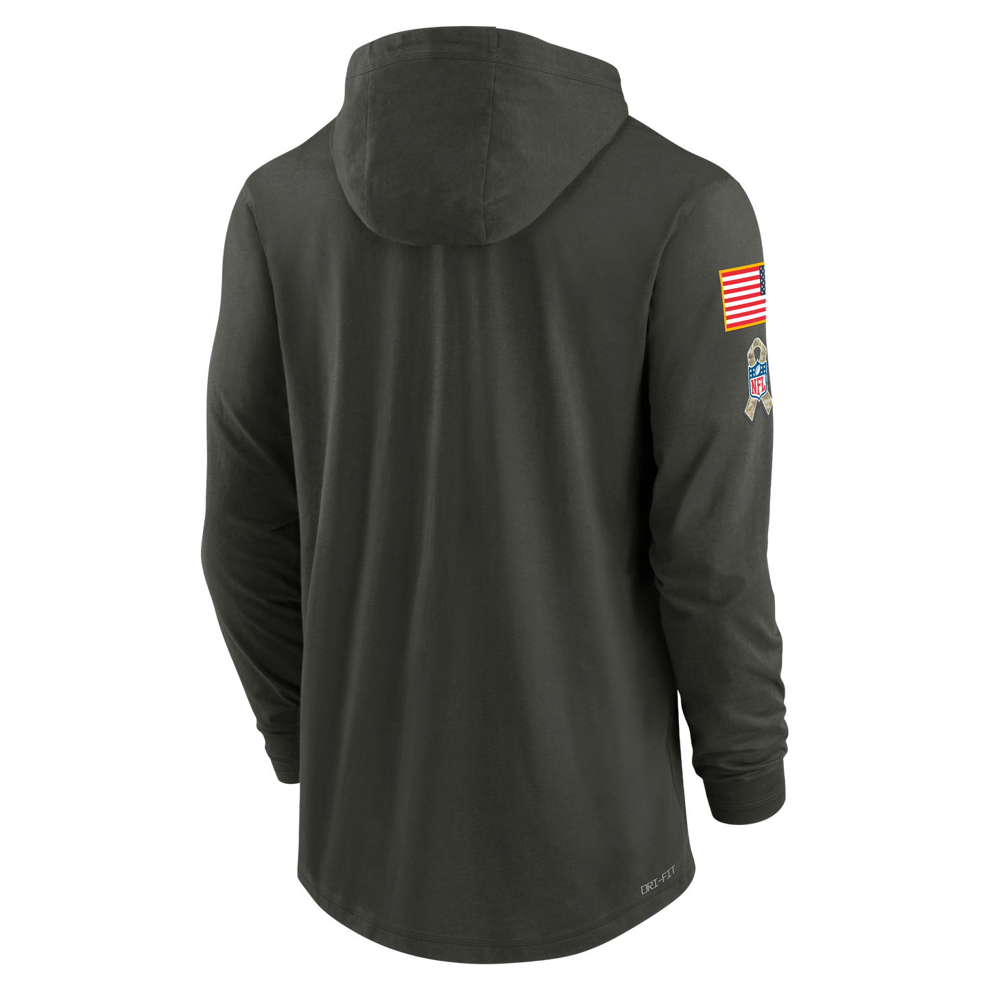 Men's Nike Chicago Bears 2025 Salute To Service Hooded Long Sleeve T-Shirt - Pro Jersey Sports