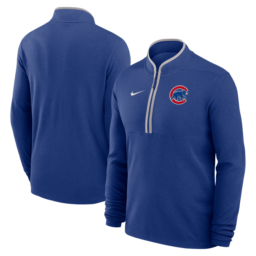 Men's Chicago Cubs Nike Royal Victory Half Zip Pullover