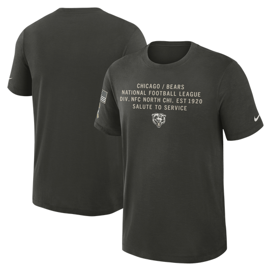 Men's Nike Chicago Bears 2025 Salute To Service Sequoia Green T-Shirt - Pro Jersey Sports