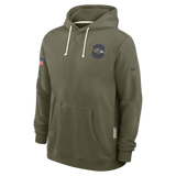Men's Baltimore Ravens Nike Olive Green 2025 Salute To Service Club Pullover Hoodie - Pro Jersey Sports
