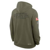 Men's Green Bay Packers Nike Olive Green 2025 Salute To Service Club Pullover Hoodie - Pro Jersey Sports