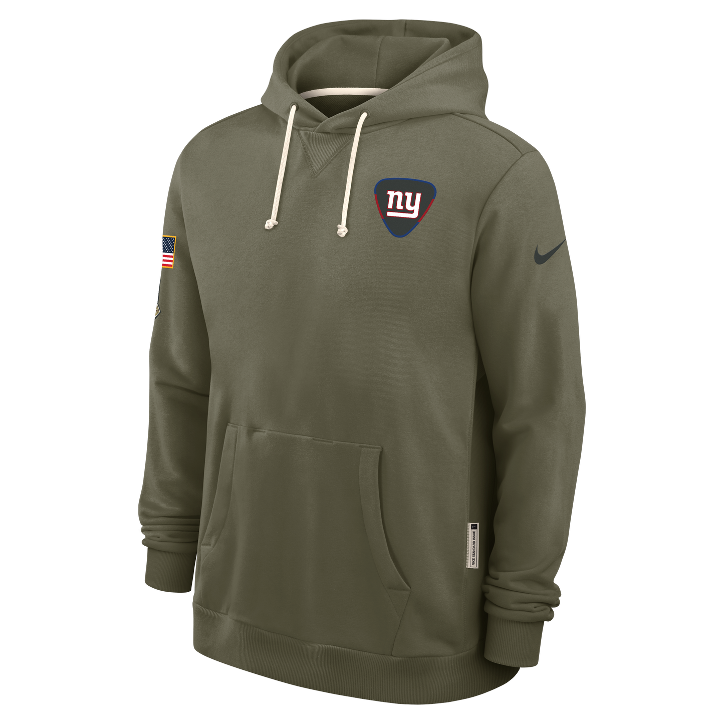 Men's New York Giants Nike Olive Green 2025 Salute To Service Club Pullover Hoodie - Pro Jersey Sports