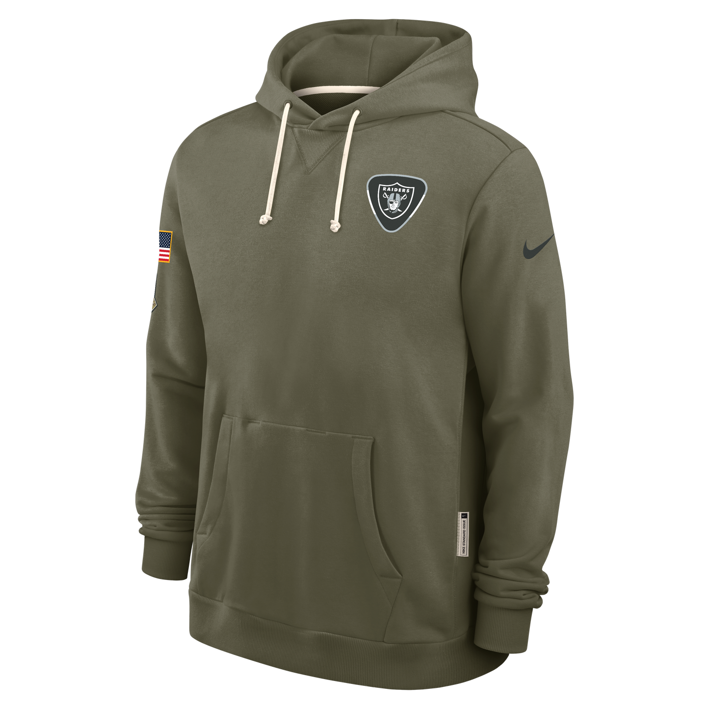 Men's Las Vegas Raiders Nike Olive Green 2025 Salute To Service Club Pullover Hoodie - Pro Jersey Sports
