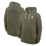 Men's Pittsburgh Steelers Nike Olive Green 2025 Salute To Service Club Pullover Hoodie - Pro Jersey Sports