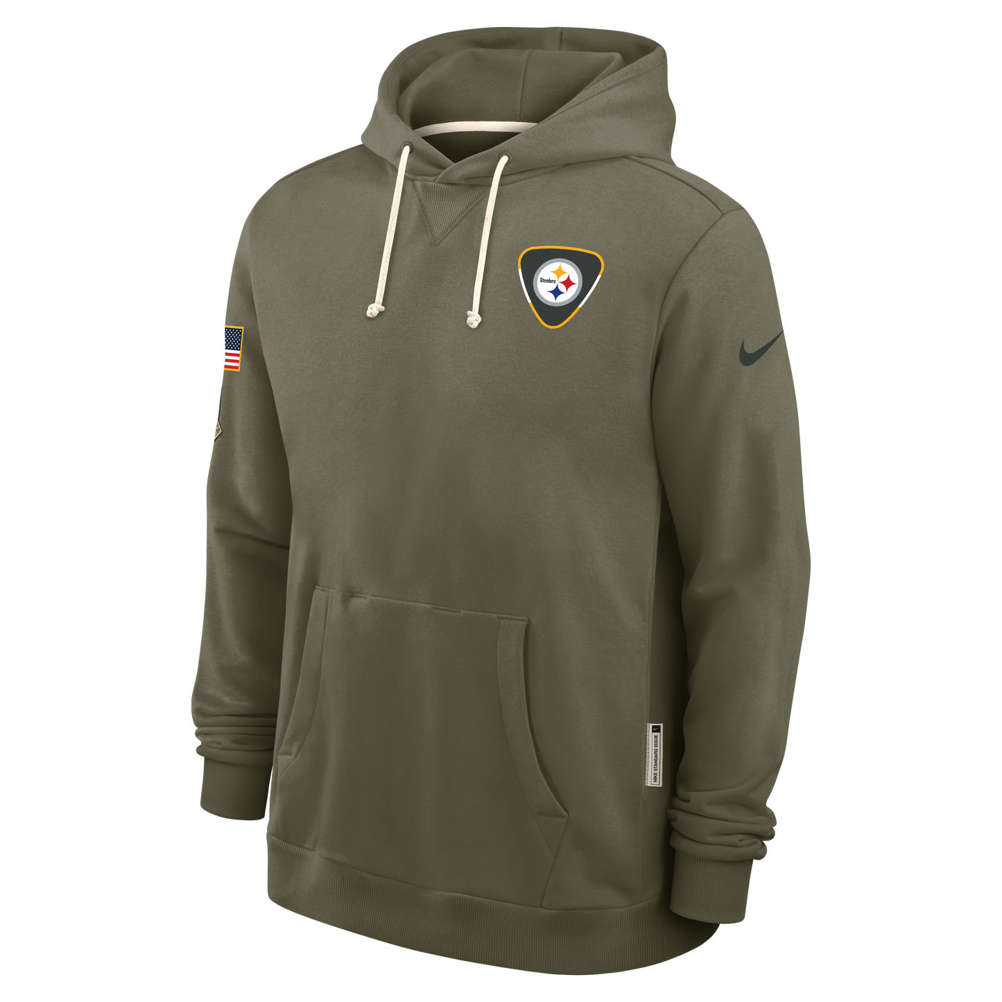 Men's Pittsburgh Steelers Nike Olive Green 2025 Salute To Service Club Pullover Hoodie - Pro Jersey Sports