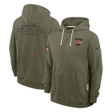 Men's Cincinnati Bengals Nike Olive Green 2025 Salute To Service Club Pullover Hoodie - Pro Jersey Sports