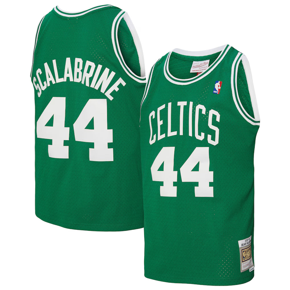 Men's Boston Celtics Brian Scalabrine Mitchell & Ness Kelly Green 2007 Hardwood Classics Swingman Jersey - Pro Jersey Sports