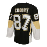 Sidney Crosby Pittsburgh Penguins Mitchell & Ness 2008/09 Captain Patch Blue Line Player Jersey - Black - Pro Jersey Sports