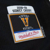 Sidney Crosby Pittsburgh Penguins Mitchell & Ness 2008/09 Captain Patch Blue Line Player Jersey - Black - Pro Jersey Sports
