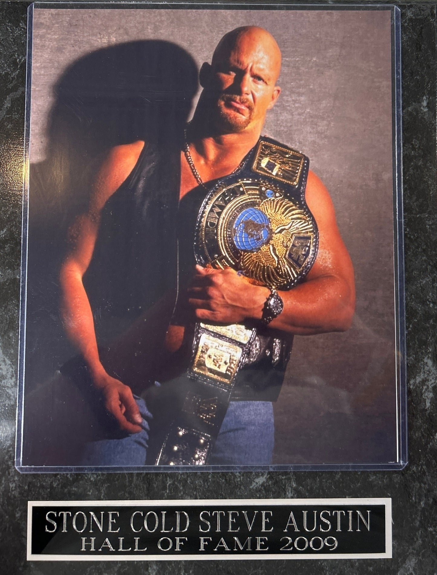 WWE Stone Cold Steve Austin Photo Plaque