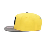 Men's Memphis Grizzlies Mitchell & Ness NBA Core Basic Gold and Gray Snapback Hat - Pro Jersey Sports