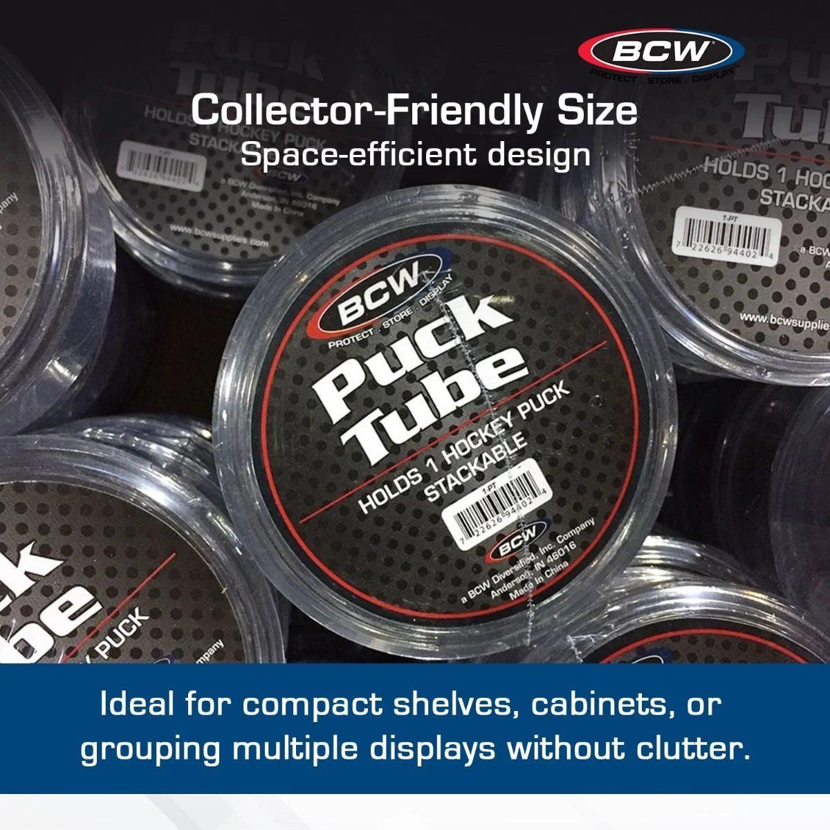 Stackable Hockey Puck Tube Holder