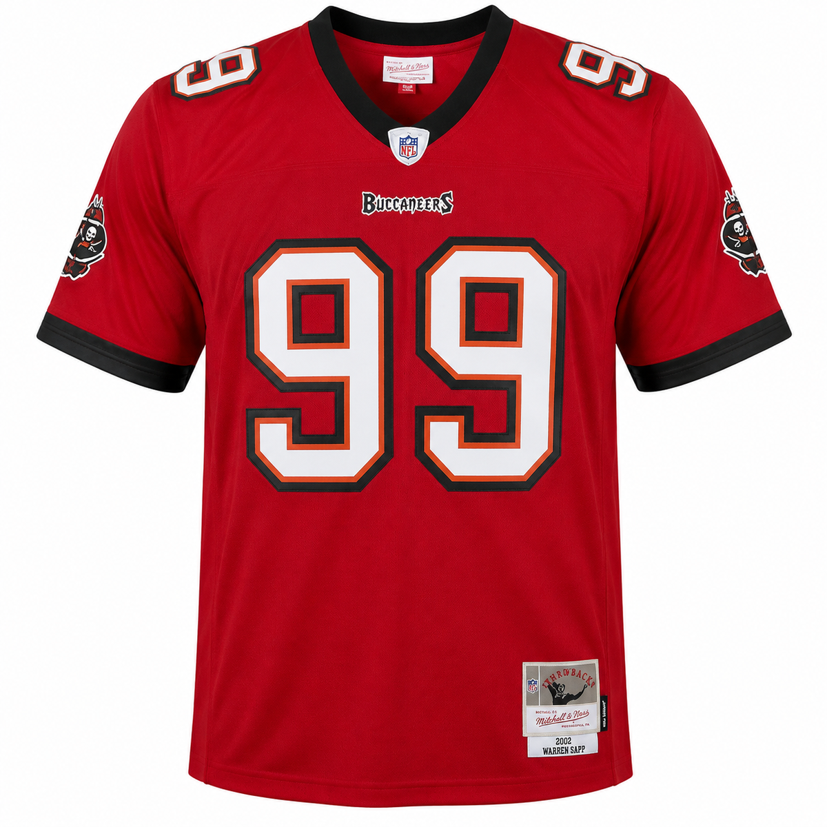 Warren Sapp Tampa Bay Buccaneers 2002 Mitchell & Ness Legacy Replica Jersey - Red