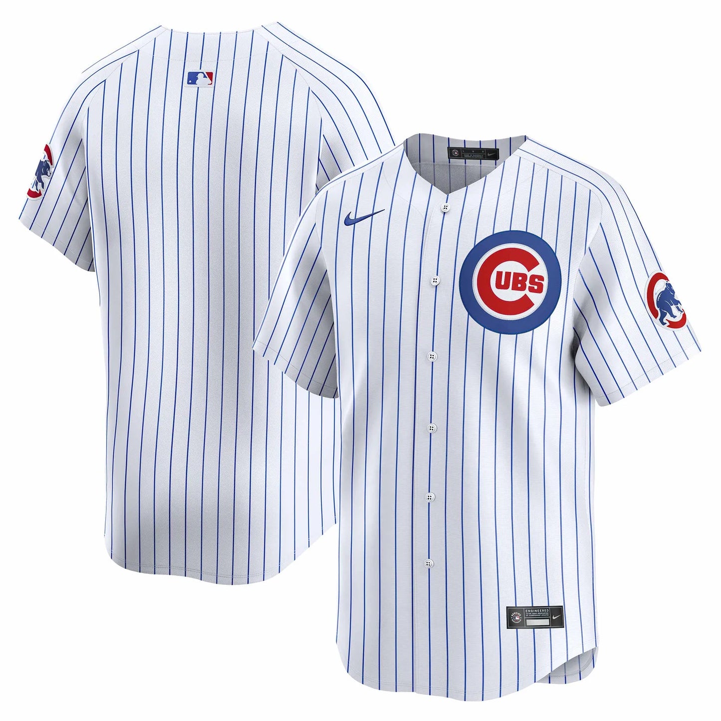 NIKE Men's Chicago Cubs White Home Blank Limited Replica Jersey