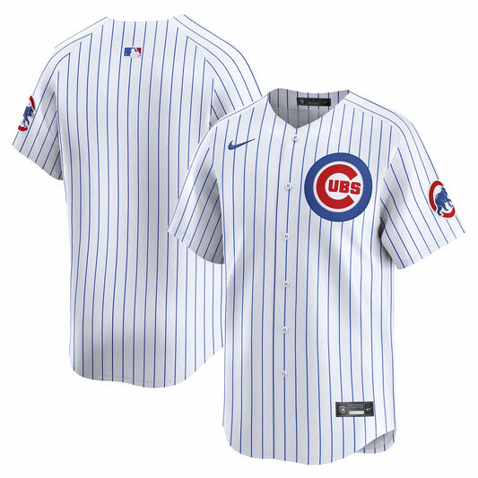 NIKE Men's Chicago Cubs White Home Blank Limited Replica Jersey